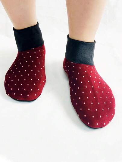 1 Pair Of Adult Women's Double-Layer Floor Socks With Anti-Slip Sole, Thickened And Warm Over-The-Calf Socks For Yoga Dance, Home And Indoor Carpet Socks For Autumn And Winter.