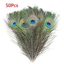 70pcs/50pcs Bulk Artificial Peacock Feathers, Suitable For Vases, Crafts, Weddings, Home Parties, Christmas Decorations, Etc. - Multicolor - View 12