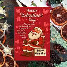 1 PIEZA Tarjeta de felicitación del Día de San Valentín con sobre, diseño festivo de amor con corazones y regalos, perfecta para amigos, colegas, seres queridos, celebración romántica de San Valentín - multicolor - Ver 2