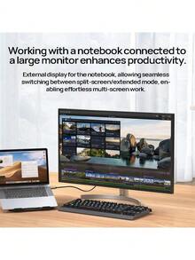 PHILIPS SWR1650D/93 Type-C To HDMI 4K High-Definition Screen Casting Converter, Compatible With Mobile Phones, Laptops, Tablets, External Monitors, And Projectors. Stable Transmission, Plug And Play. - Space Gray - View 5