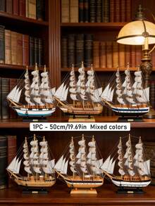 木制帆船模型，手工木船，家居桌面柜子装饰，馈赠佳品