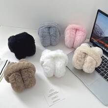 1 chiếc bịt tai dày dặn, mềm mại, có thể gập lại, giữ ấm tai cho mùa thu/đông, thích hợp cho hoạt động ngoài trời và đạp xe. - B - Xem 2