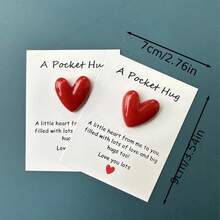 1 pieza, Una pequeña tarjeta de poema de abrazo de bolsillo, regalo de aislamiento, ficha de abrazo, regalo de pensar en ti con decoración de resina linda con tarjeta de felicitación alentadora, regalo especial de cumpleaños, boda, fiesta de San Valentín, decoración del hogar, decoración de la habitación, cosas baratas, regalos de Pascua, etiquetas de Navidad, etiquetas de San Valentín - Multicolor - Ver 11
