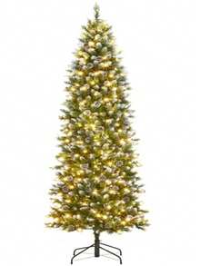 Árbol De Navidad 7.5FT Cm 1500 Ramas + Luces Navideñas De 500 - Verde - Ver 1