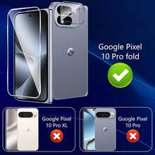 4pcs Set For Google Pixel 10/ Pixel 10 Pro/ Pixel 10 Pro XL/Pixel 10 Pro Fold, 2pcs Screen Tempered Glass Protector + 2pcs Camera Lens Tempered Glass Protector, Bubble-Free Protection, Fashionable Design, Perfect Fit, Durable Glass, High-Quality Protective Film, Phone Screen Protector, Tempered Glass Protector, Phone Accessories, With Unlocking Function, Phone Care Kit, Thin Design, Smartphone Protective Film, Antenna Film Blocking Board Lens Design - Clear - View 9