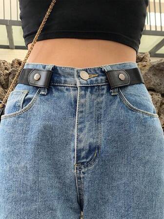 1 Stück unsichtbarer Taillengürtel, nahtloser lässiger Taillenbund, vielseitiger elastischer Jeansgürtel für Frauen