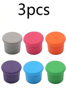 Silicone Wine Stopper Wine Bottle Cap Silicone Bottle Cap Reusable Silicone Wine Stoppers Wine Corks For Glass Bottles To Keep Wine Fresh Seal Wine Bottles Reusable Beer Bottle Caps Wine Preservers Non-Leakage Wine Bottle Cap Keeper Seal Beer Drink Champagne Bottle Cap Bar Accessories - Multicolor - View 15