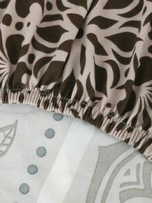 印花沙发床罩，弹性全包覆式涤纶沙发套，适用于无扶手沙发，四季皆宜