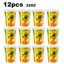 12/24Pcs Plastic Storage Containers With Lids - Reusable Food Containers For Home & Business - Microwave & Freezer Friendly - Dishwasher - Secure & Tight Fitting Covers - Multicolor - View 13
