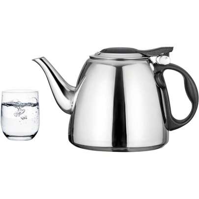 EstiloHervidor De Té De Acero Inoxidable De 1,2 L, Tetera Para Estufa De InduccióN De Estufa, Tetera De Agua Hirviendo RáPidamente, Trabajando En Estufa De InduccióN, Estufa De GasVersióN Mejorada