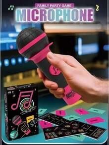 2025 Trending Kids Karaoke Mic Toy -  Interactive Family Game, Pink Singing Toy For Girls, Party Essential Leisure Plaything, Perfect Christmas Girls' Gift For Kids Ages 6+ - 麥克風抓取 - 查看 6