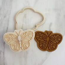 1个7*6厘米蝴蝶饼干模具卡通烘焙DIY翻糖模具3D压制糖霜饼干模具 - 白色 - 查看 5