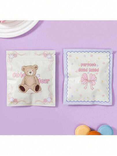 3/15/30 Stücke Cartoon Schreibwaren Tasche Blind Box Puppe Spielzeug Tasche Überraschungsgeschenktüte Cartoon Verpackungstasche. Süße Cartoon Bär Kuriertasche mit Klebefläche, wasserdichte Rückseite, Mehrzweck-Aufbewahrungstasche für den Schulanfang, geeignet für Valentinstag Geschenkverpackung, Partytüten und Aufbewahrung kleiner Artikel