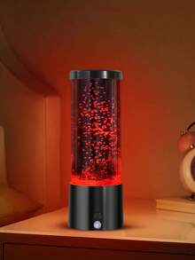 1個 RGB 變色水母熔岩燈，雙 USB 與電池供電海洋夜燈，臥室、遊戲室、家居裝飾室內氛圍燈，節日與生日禮物，不含電池 - 彩色 - 查看 12