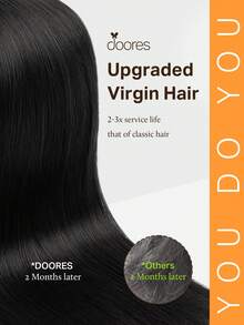 DOORES 50g 20 miếng nối tóc dạng băng dính, 100% tóc thật Remy, màu đen tuyền, chịu nhiệt và có thể nhuộm, đường nối liền mạch, keo dán, tóc thẳng, ôm sát da, thích hợp cho phụ nữ tóc mỏng, giúp tăng độ dày và chiều dài, dễ dàng sử dụng, thay đổi kiểu tóc, giữ nếp tốt cho cosplay, sử dụng hàng ngày, lễ tốt nghiệp, kỷ niệm, kiểu tóc ngày lễ. - S1 - Xem 3