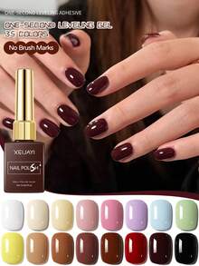 XEIJAYI 35色15毫升美甲凝胶套装 UV LED可卸甲油胶：用色彩缤纷的慕斯凝胶指甲油，在家打造沙龙级美甲DIY美甲，尽情发挥创意 - 彩色 - 查看 4