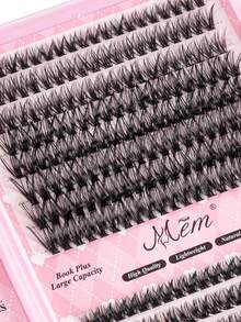 640pcs D-Curl Flare False Eyelashes Set, Bulk Combo Pack, DIY Eyelash Tools Kit, 30D+40D+50D Lash Clusters, Personal D-Curl Flare Eyelash Set Includes Lash Glue & Setting Liquid, 9-16mm Mixed Length Fake Lashes. Lash Cluster Set, False Eyelashes, Suitable For Travel, Daily Wear (Beginner Friendly), Wedding, Date, Party, Holiday And More, Also Great As Christmas/Halloween/Gift Eyelash Set. - Black - View 10