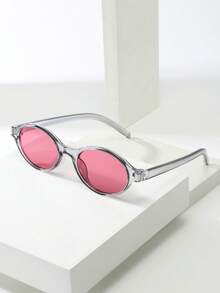 Gray Frame With Purple-red Patch