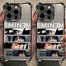 Funda de teléfono con diseño de imagen de Hot Singer E-EMINEMS para iPhone 16 15 14 13 12 11 Pro Max X XR XS Max 8 7 Plus, a prueba de golpes, transparente y suave. - Mezcla de colores - Ver 6