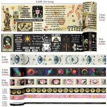 20 Rolls Washi Tape Set - Floral Decorative Masking Tape, Adhesive Tape Supplies, Junk Journal, Scrapbooking Supplies, Wrapping, Party Decoration - 塔羅牌 - 查看 2