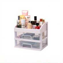 Multi-Layer Cosmetic Storage Box Makeup Drawer OrganizerJewelry Nail Polish Makeup Container Desktop Sundries Storage Box - White - View 11