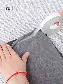 1 Roll 9M Double-Sided Fusible Bias Tape, Strong Washable Hot Melt Adhesive Tape With Double-Sided Backing, Seamless Binding Tape, Suitable For Altering Clothes, Pants, Jeans, Curtains And Various Fabrics - Multicolor - View 2