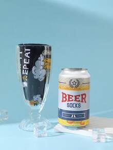 1 Paio Di Calzini Multicolore Fino Alla Caviglia, Confezione Regalo Unisex Per Coppie, Calzini Morbidi A Tema Birra, Design Creativo Ispirato Al Cibo, Comodi E Versatili, Adatti Per Compleanno, San Valentino, Pasqua, Ramadan, Appuntamenti, Riunioni Familiari, Feste, Vacanze, Moda Unica Per Uso Quotidiano