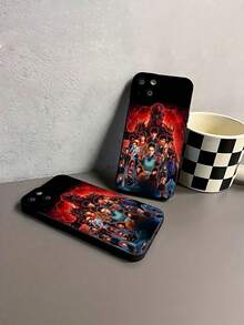 Estuche para teléfono Monster Squad Action Compatible con estuches para teléfonos   17  16 Pro Max  15 Pro Max  13 y  12 Hecho de material TPU a prueba de caídas, resistente al desgaste y cómodo de sostener Un gran regalo para familiares, amigos, seres queridos, novios/novias y para Halloween - Negro - Ver 7