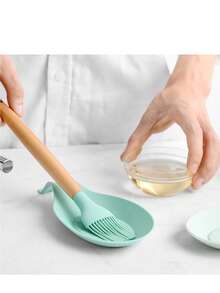 2pcs Portable Heat-Resistant Spoon Rest, Easy To Clean And Space-Saving, Suitable For Rental Kitchen/Dorm Cooking/Home Stove, Heat-Resistant Kitchenware Storage Accessory, Essential For New Tenants In Graduation Season - Multicolor - View 10