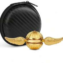 哈利金色飞贼魔法：天使翅膀 - 减压玩具，提升专注力 - 不锈钢玩具 - 坚固耐用，史迪奇玩具，旅行玩具，课堂减压玩具，迷你小玩意，洗澡玩具，圣诞文具，减压球，生日礼物，圣诞礼物，万圣节礼物，完美礼物 - 彩色 - 查看 2