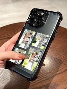 1 pieza Funda de teléfono personalizada con imagen y nombre impresos, compatible con Samsung S24/S25 Ultra, 14 Ultra/Redmi Note13 Pro, 16/15/14 Plus/13 Pro/12 Pro Max/11/Xs Max/8/7/6 Plus. Diseño claro, de moda, vibrante, lindo y minimalista que combina perfectamente con tu teléfono. Un regalo personalizado único para amigos, novias y madres. - Negro - Ver 5