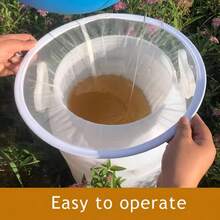 1/2pcs 13-Inch/33cm Beekeeping Funnel - Easy To Use, Durable Nylon Material, No Battery Required - White - View 4