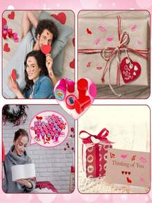 6-24 buc ștampile de Ziua Îndrăgostiților cu desene animate pentru schimb de clasă, favoruri de petrecere, pungă cu bunătăți, tratați pungă, consumabile de petrecere de Ziua Îndrăgostiților - Multicolor - Vizualizare 11