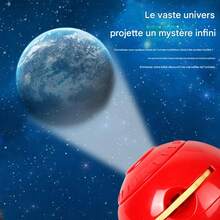 Układ Słoneczny 3D: Model ośmiu planet z obrotową projekcją | Edukacyjna zabawka naukowa do wczesnej nauki i eksploracji kosmosu – Interaktywny zestaw upominkowy STEM (1 zestaw)