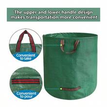 60/120L Large Capacity Outdoor Garden Leaf Collection Bag – Durable, Tear-Resistant Material | Suitable For Lawn Fallen Foliage, Pool Debris, Yard Waste, Patio Trash And Laundry Garbage Bags | Easy To Collapse, Reusable&Durable - Essential Gardening Cleanup Tool - Multicolor - View 8