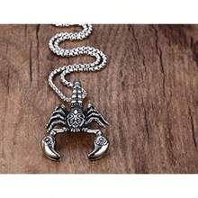GYJ  Cadena Collar Dije Escorpion Alacran Acero Inoxidable82 - como en la foto - Ver 5