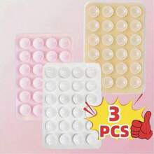 Bộ 3 giá đỡ điện thoại silicon với cốc hút hai mặt, lực hút mạnh, thích hợp cho chụp ảnh tự sướng/quay video, rảnh tay, tương thích với tất cả các điện thoại thông minh, quà tặng lý tưởng, tay cầm điện thoại dễ thương, hỗ trợ quay video, phụ kiện điện thoại thông minh - Quà tặng cho bạn bè/Quà tặng ngày lễ lý tưởng, tương thích với iPhone, điện thoại Android, quà tặng sinh nhật, quà tặng gia đình, quà tặng bạn bè, giá đỡ điện thoại phòng tắm, phụ kiện điện thoại, giá đỡ dính - Nhiều màu - Xem 18