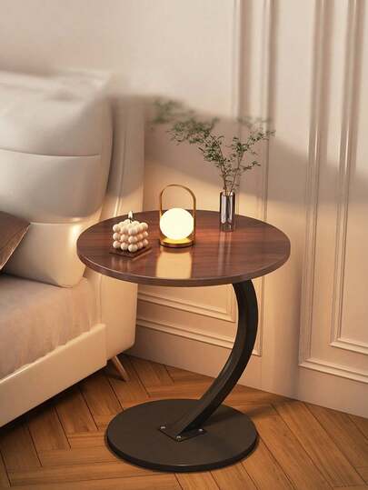 Mesa de Centro Popular mesa auxiliar/minimesa de café con estilo minimalista, con estantería de almacenamiento, mesa auxiliar de sofá móvil