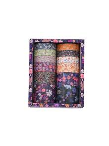 Bộ 12 cuộn băng dính Washi họa tiết hoa cổ điển, dài 2 mét (2,2 yard), băng dính trang trí nhiều màu sắc dùng cho sổ tay Bullet Journal, Junk Journal, đồ thủ công DIY, sổ tay nghệ thuật, đồ dùng làm album ảnh (Kiểu dáng giao ngẫu nhiên) - Nhiều màu - Xem 17