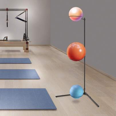 Stability Ball Rack, Exercise Ball Stand, Gym Ball Storage Stand 3 Balls