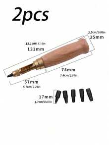 1/2pcs Automatic Leather Punch Tool With 6 Sizes Drill Bits, Leather Belt Hole Punch Eyelet Setter, Rotary Sewing Machine Accessory, Watchband Handcraft Tool - Multicolor - View 12