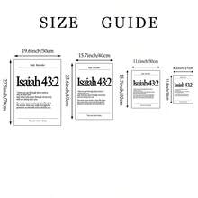 三分之一联黑白基督教墙画，圣经经文帆布印刷画 | 现代宗教装饰画，适用于卧室、客厅或办公室家居装饰，简约经文海报，送她的礼物，不含框 - 彩色 - 查看 6