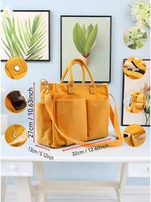 Túi đeo chéo bằng vải nhung kẻ cá nhân hóa, quà Giáng sinh in tên riêng cho mẹ hoặc bạn bè, túi đeo vai nhiều ngăn, quà tặng ngày lễ - Nhiều màu - Xem 5