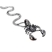 GYJ  Cadena Collar Dije Escorpion Alacran Acero Inoxidable82 - como en la foto - Ver 1