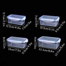 8pcs Set Of 4 Containers + 4 Lids, Lunch Boxes, Multi-Size Kitchen Storage Plastic Containers, Kitchen Storage Supplies, Can Be Used For Cold Storage - Multicolor - View 12