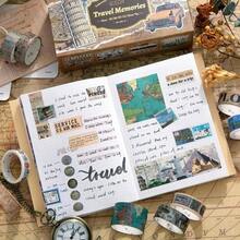 18 Rolls Washi Tape Set Crafts And Journaling Vintage Floral Tape Scrapbooking Supplies Washi Tape Journaling Decorative Tape Crafts - 旅行回憶 - 查看 5