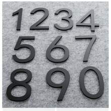 3D Acrylic Modern House Number Plaque, Self-Adhesive Wall Mounted Door Number Plate, No Electricity Needed - Durable Weather-Resistant Material - 10cm - View 6