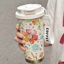 1pc, 530ML Cup , There Are Many Different Styles To Choose From Stylish And Personalized, It Has A Rope Handle For Portability, Suitable For Home, Office, And Daily Travel. Portable Can Hold Both Hot And Cold Beverages. - Multicolor - View 18