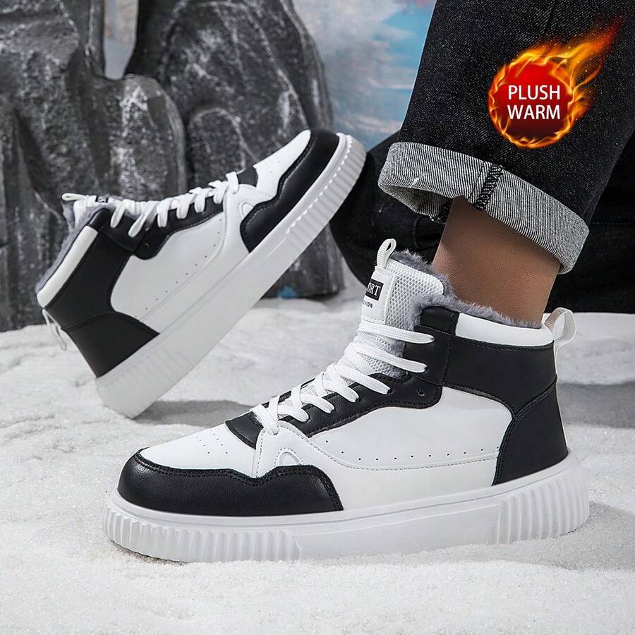 Women's Fashionable Casual Sneakers, Soft Sole, Comfortable, Lace-Up, Lightweight, Outdoor Flat Shoes, Suitable For All Seasons - Black - View 1