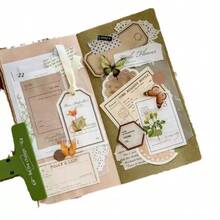 Bộ 50 tờ ghi chú Retro Grand Collection, Sổ kế hoạch kỷ niệm Prologue Series, Miếng dán trang trí DIY - Nhiều màu - Xem 12